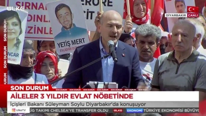 Diyarbakır'da annelerin evlat nöbeti 4'üncü yılında... Bakan Soylu konuşuyor