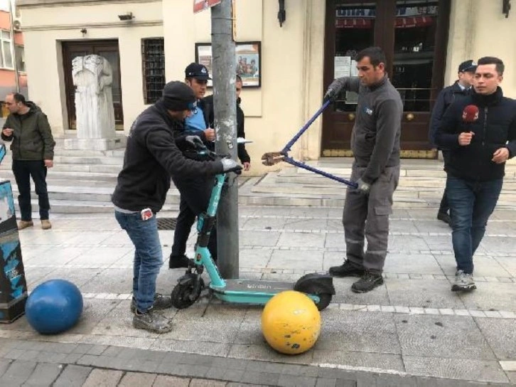 Dün açıklandı, bugün hayata geçti! Kadıköy'de skuterlar toplanmaya başlandı