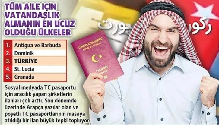 Dünyada vatandaşlığın en ucuza satın alındığı 3 ülkeden biriyiz