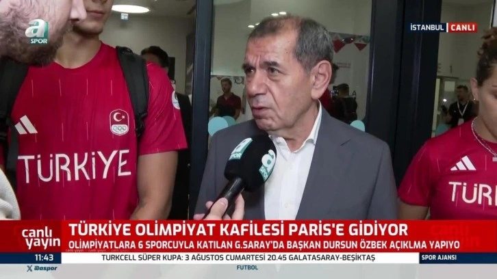 Dursun Özbek'ten, Paris'te mücadele edecek sporculara destek