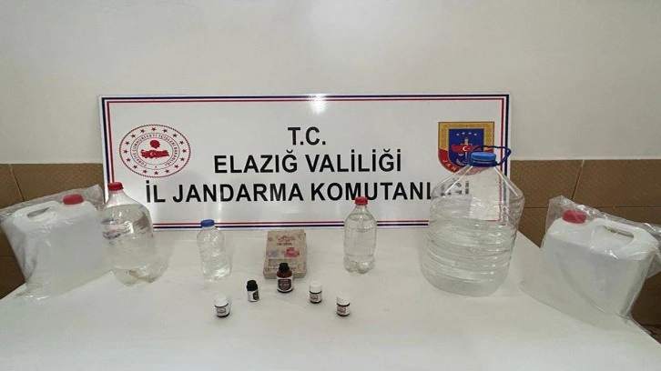 Elazığ'da jandarmadan kaçak içki operasyonu!