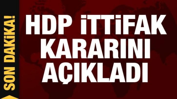 Emek ve Özgürlük İttifakı aday çıkarmayacaklarını açıkladı