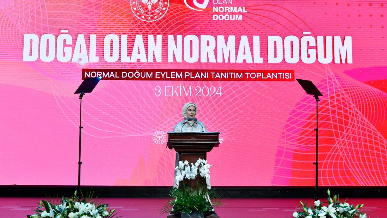 Emine Erdoğan'dan doğal doğuma vurgu: Sezaryen oranları tehlikeli seviyede