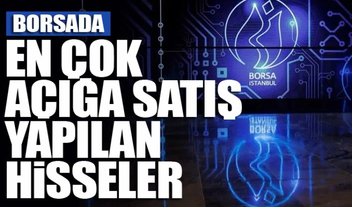 En fazla açığa satış yapılan hisseler 01/12/2022