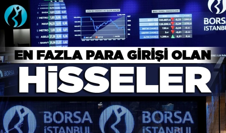 En fazla para girişi olan hisseler 01/08/2023