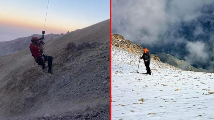 Erciyes Dağı'na zirve tırmanışı yapan dağcıların üzerine kaya düştü: 2 ölü, 1 yaralı