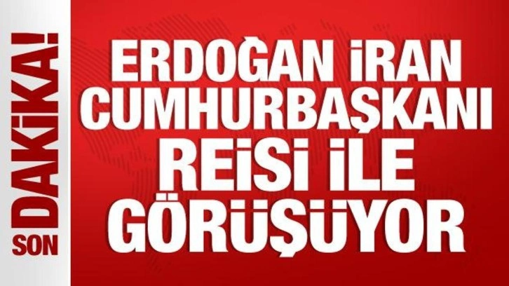 Erdoğan, İran Cumhurbaşkanı Reisi ile görüşüyor