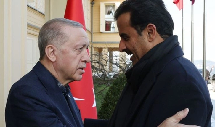 Erdoğan, Katar Emiri Al Sani'yi kabul etti