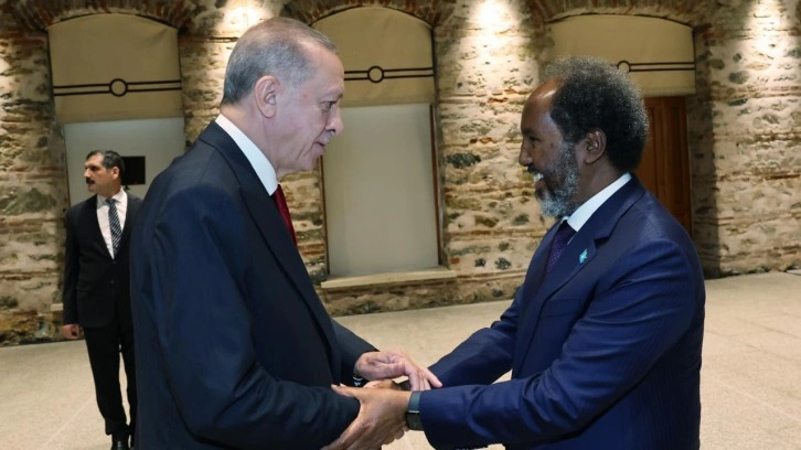 Erdoğan, Somali Cumhurbaşkanı Mahmud ile görüştü