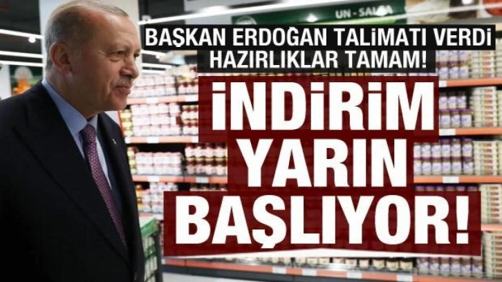 Erdoğan talimatı vermişti: Tarım Kredi Marketleri’nde indirim yarın başlıyor