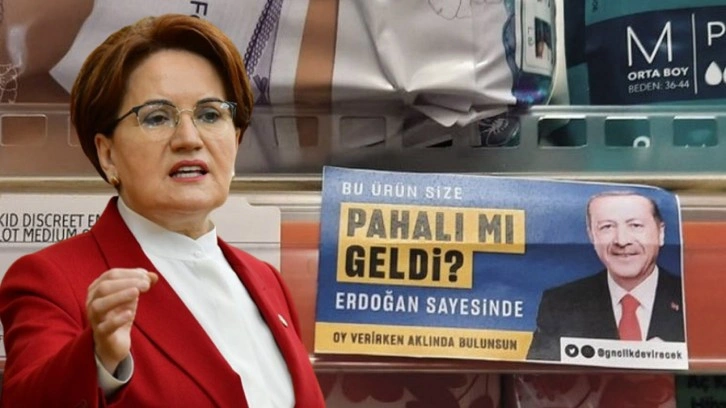 Erdoğan ve Bahçeli çıkartmaları hazırlayan şahsa Meral Akşener'den destek