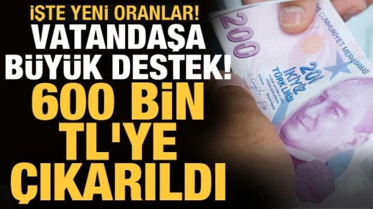 Ev sahibi olmak isteyenleri sevindiren haber! 600 bin TL'ye çıkarıldı