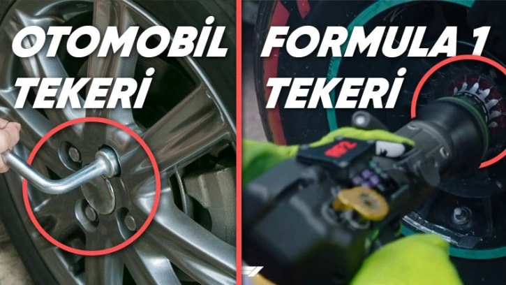 F1 Araçlarının Tekerleklerinde Neden 1 Bijon Var?