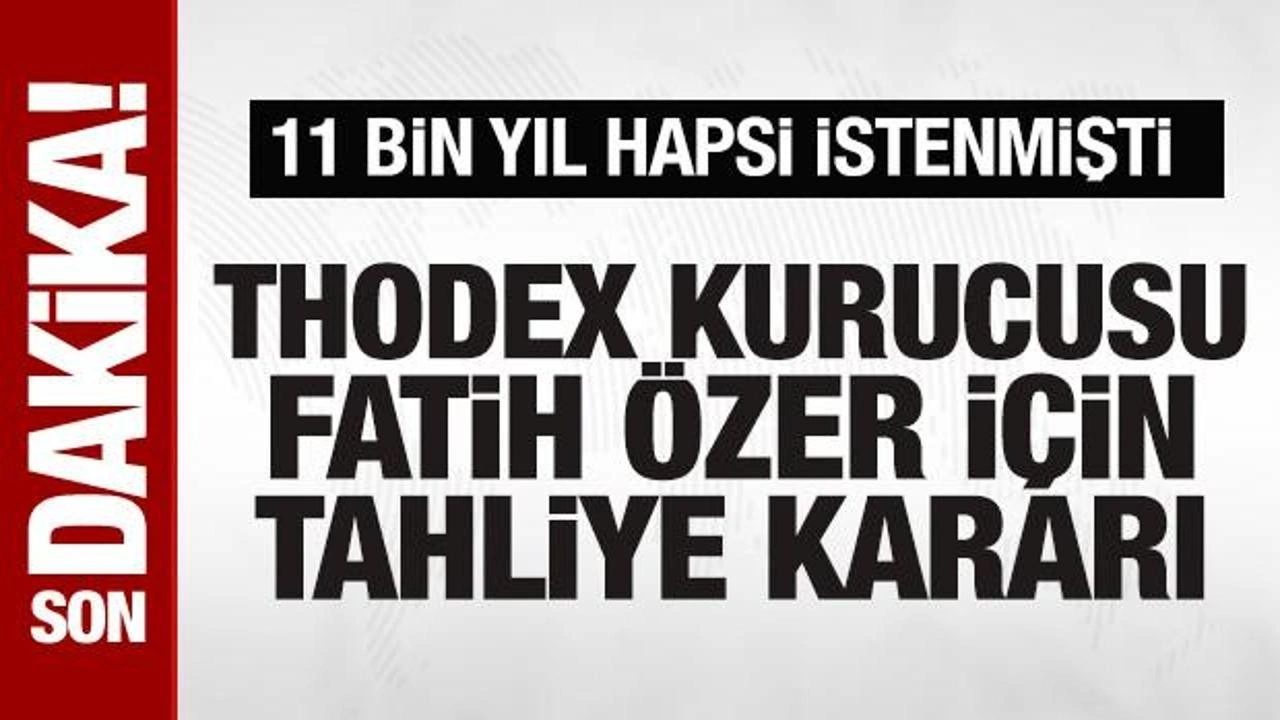 Faruk Fatih Özer'in örgüt kurmakla suçlandığı davada tahliye kararı