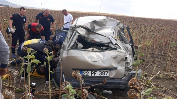 Feci kaza! Otomobil takla attı: 1 ölü, 2 yaralı