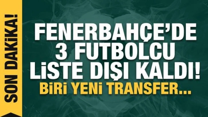 Fenerbahçe açıkladı! Bruma, Lemos ve Novak...