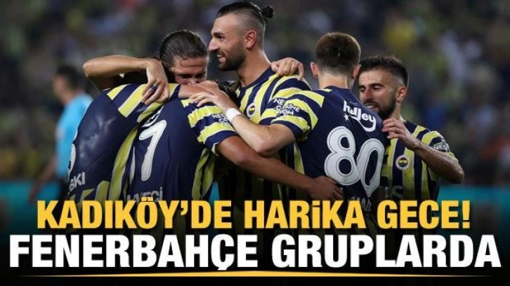 Fenerbahçe gol şovla Avrupa Ligi'nde gruplarda