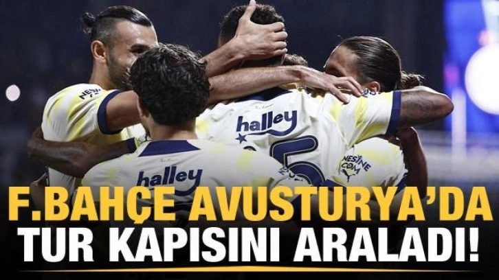 Fenerbahçe tur kapısını araladı!