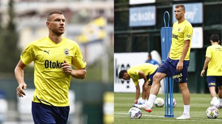 Fenerbahçe'de yeni transfer Edin Dzeko, ilk antrenmanına çıktı