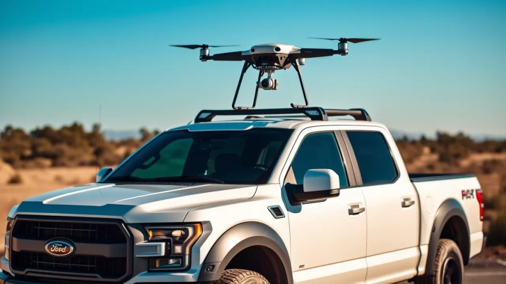 Ford'tan ilginç patent: Aracın üstüne drone pisti kuruyor!