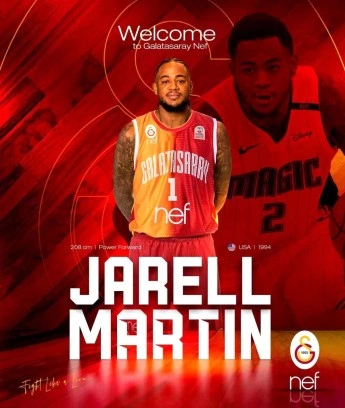 Galatasaray Nef, Jarell Martin ile sözleşme imzaladı