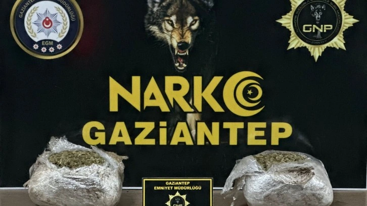 Gaziantep’te 1.5 kilogram skunk ele geçirildi, şüpheli gözaltına alındı