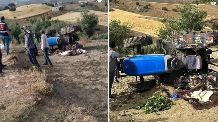 Gaziantep'te traktör şarampole devrildi: 3 ölü, 1 yaralı