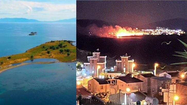 Gece boyunca yanan Çiçek Adası küle döndü