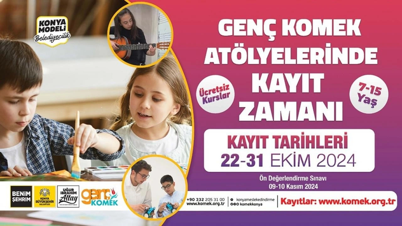 Genç KOMEK Atölyelerde Kayıt Heyecanı Başladı