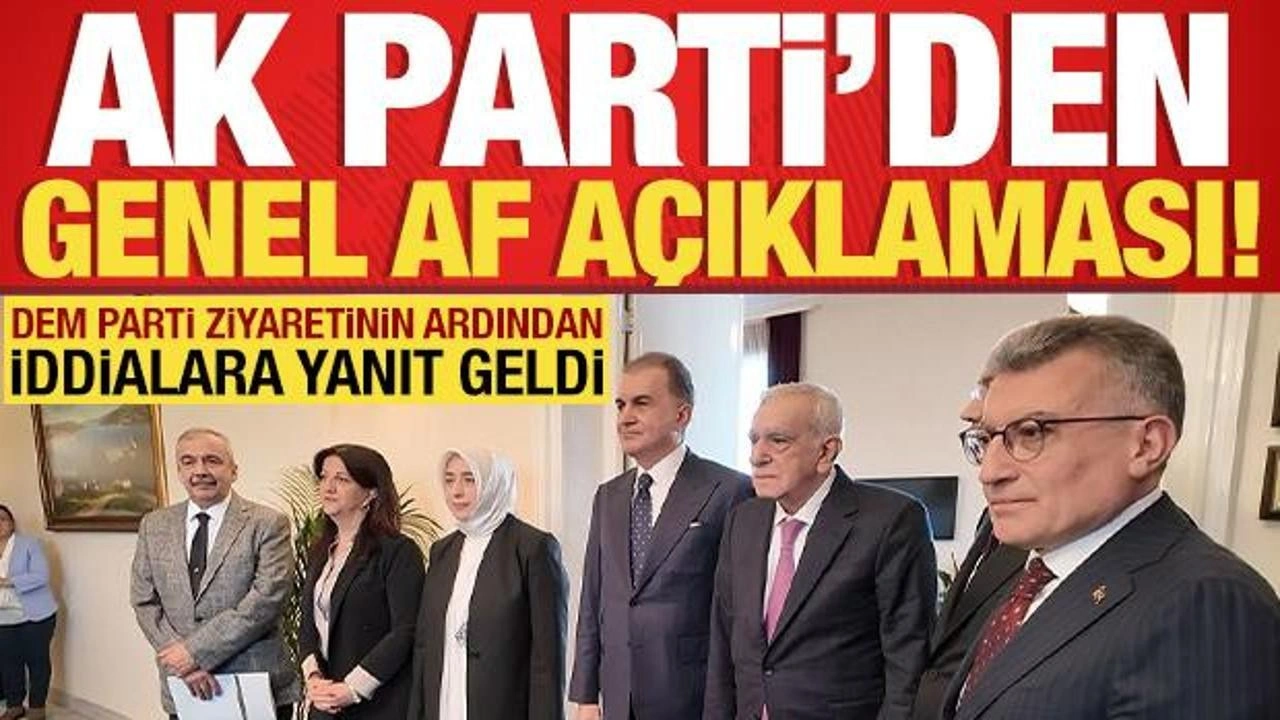 'Genel af' iddialarına AK Parti Grup Başkanı Abdullah Güler'den yanıt!