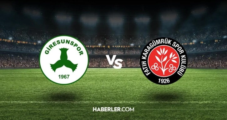 Giresunspor - Fatih Karagümrük maçı ertelendi mi? Giresunspor - Fatih Karagümrük maçı oynanacak mı,