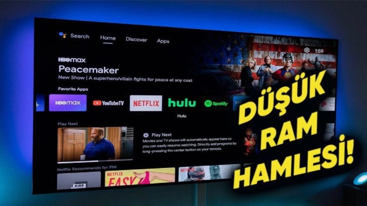 Google, Android TV’de RAM Kapasitesini Düşürdü