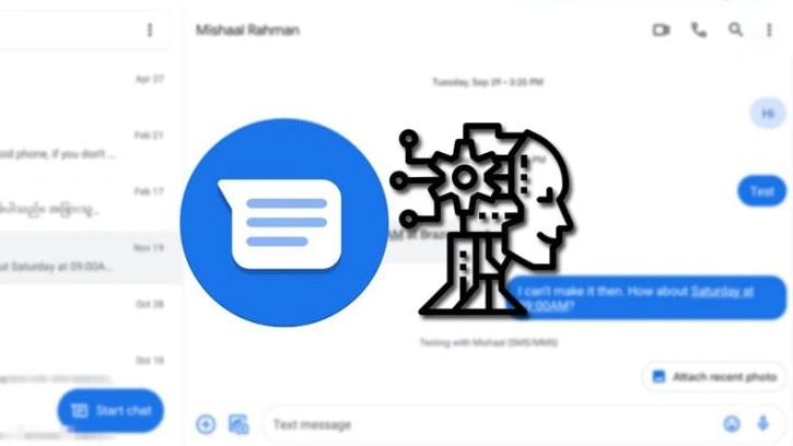 Google Mesajlar, Yapay Zekâ ile Oluşturulan Mesajları Destek