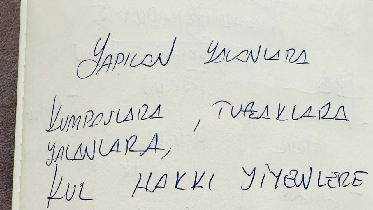 Gözaltına alınan Ekrem İmamoğlu, kendi el yazısıyla not paylaştı