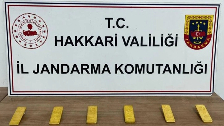 Hakkari'de kaçak altın operasyonu: 6 kilogram külçe ele geçirildi