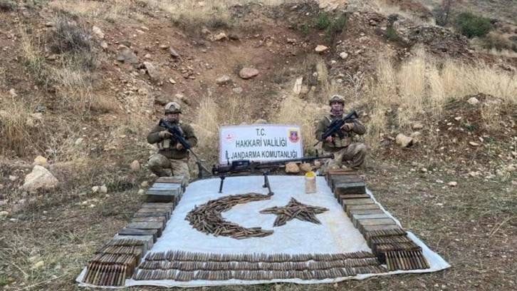 Hakkari'de silah ve mühimmat ele geçirildi