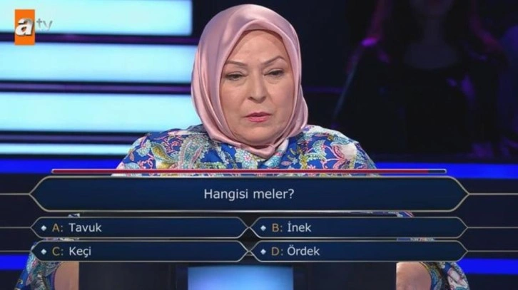 "Hangisi meler?" sorusunda joker hakkını kullanan yarışmacı, herkesi ters köşeye yatırdı