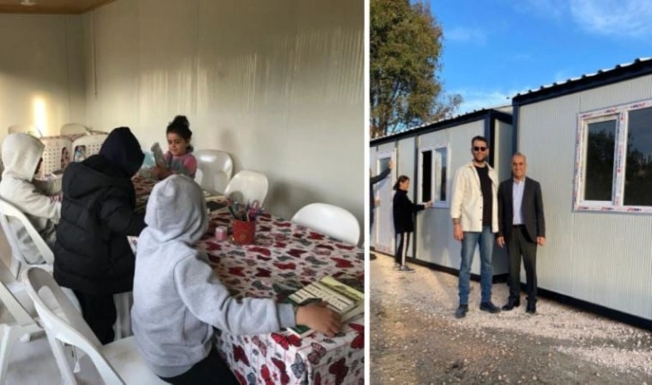 Hatay’da çocuklar için konteyner kütüphane