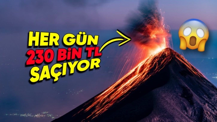 Her Gün 230 Bin TL Değerinde Altın Püskürten Erebus Dağı