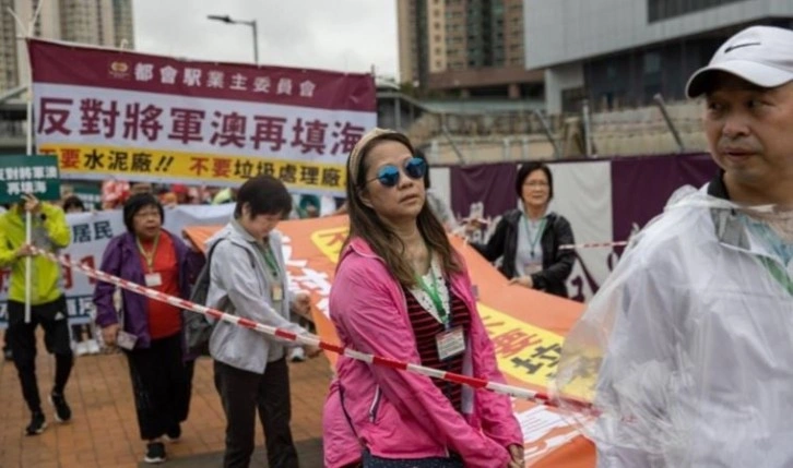 Hong Kong’da 2020’den bu yana ilk protesto