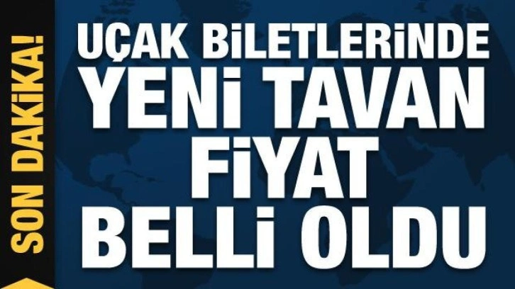 İç hat uçak biletlerinde yeni tavan fiyat belli oldu