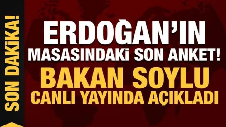 İçişleri Bakanı Süleyman Soylu: İlk turda Cumhurbaşkanımız alıyor!