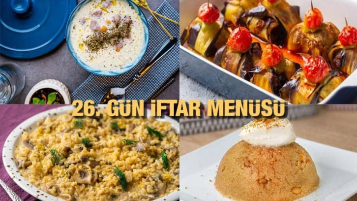 İftar menüleri 2023: 26. Gün iftar menüsü