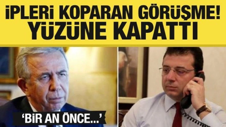 İmamoğlu ve Yavaş arasında ipleri koparan görüşme! Yüzüne kapattı