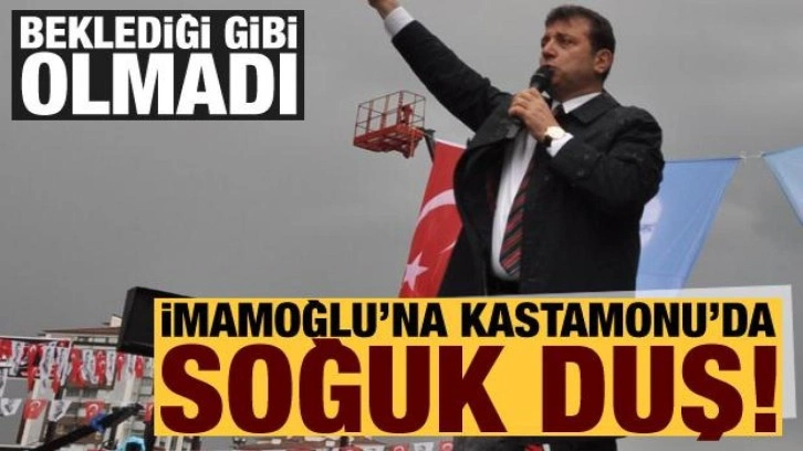 İmamoğlu'na Kastamonu'da soğuk duş! Umduklarını bulamadılar...