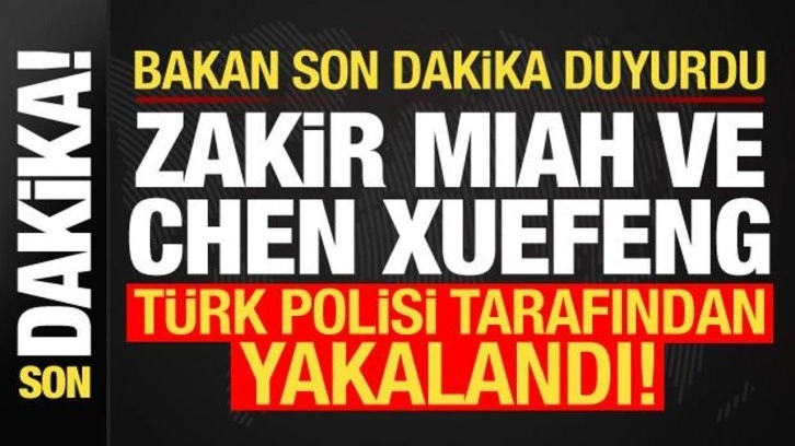 Interpol'ün kırmızı bültenle aradığı Zakir Mıah ve Chen Xuefeng İstanbul'da yakalandı!