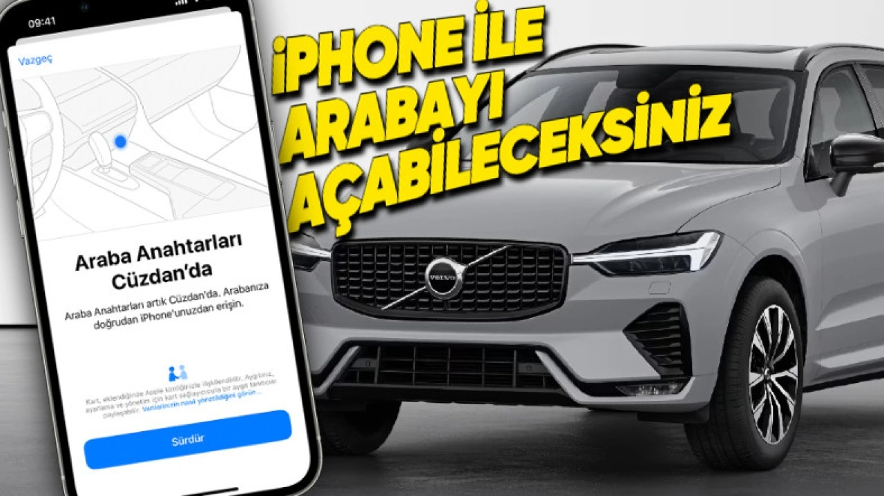 iPhone'lar, Volvo ve Audi'lerin Araba Anahtarı Olacak