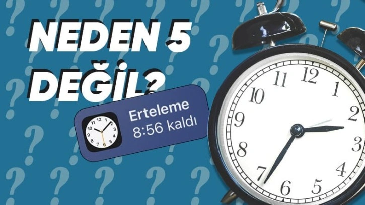 iPhone'lardaki Alarm Ertelemesi Neden 9 Dakika?