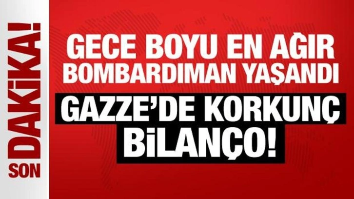 İşgalci İsrail'den Gazze'ye gece boyu saldırı: En az 400 şehit var!