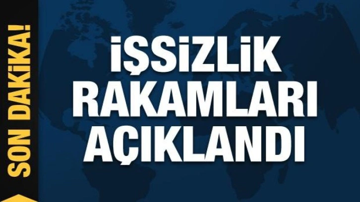 İşsizlik rakamları açıklandı